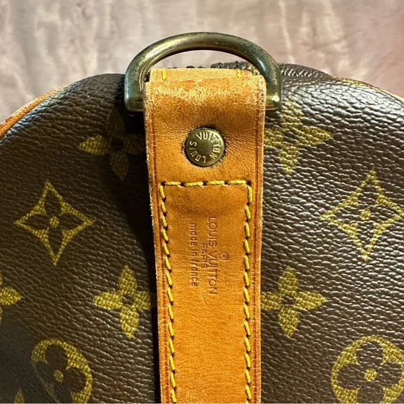 🟥 SOLD! Louis Vuitton Keepall 60 Bandouliere Monogram Duffle Bag Travel Luggage - Picture 14 of 17